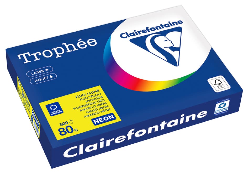 Clairefontaine Multifunktionspapier Trophée, A3, Neonrosa