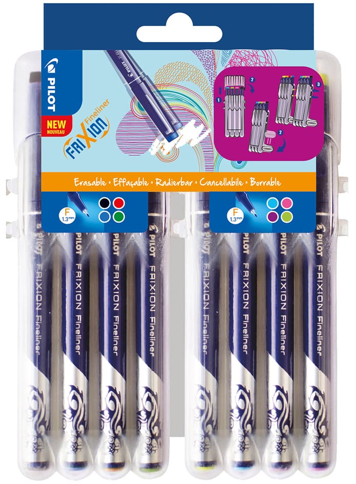 Pilot Fineliner Frixion Evolutive Set, 8er Etui