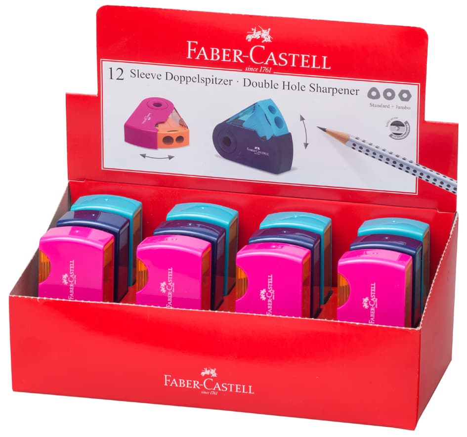 Faber-Castell Doppelspitzdose Sleeve, Sortiert