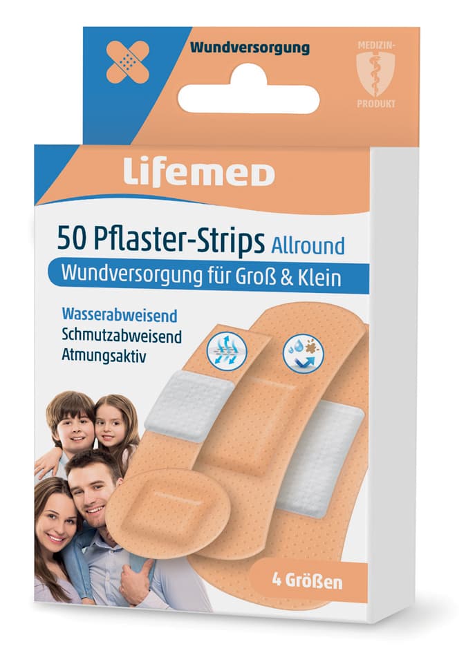 Lifemed Pflaster-Strips , Allround, , Hautfarben, 50er