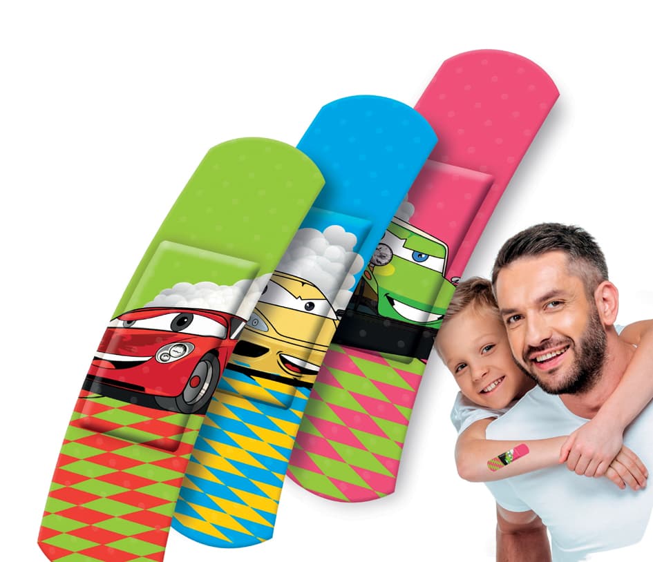 Lifemed Kinder-Pflaster-Strips , Autos, , 40er Metallbox