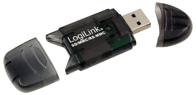 Logilink Usb 2.0 Mini Card Reader Für Sd/Mmc, Anthrazit