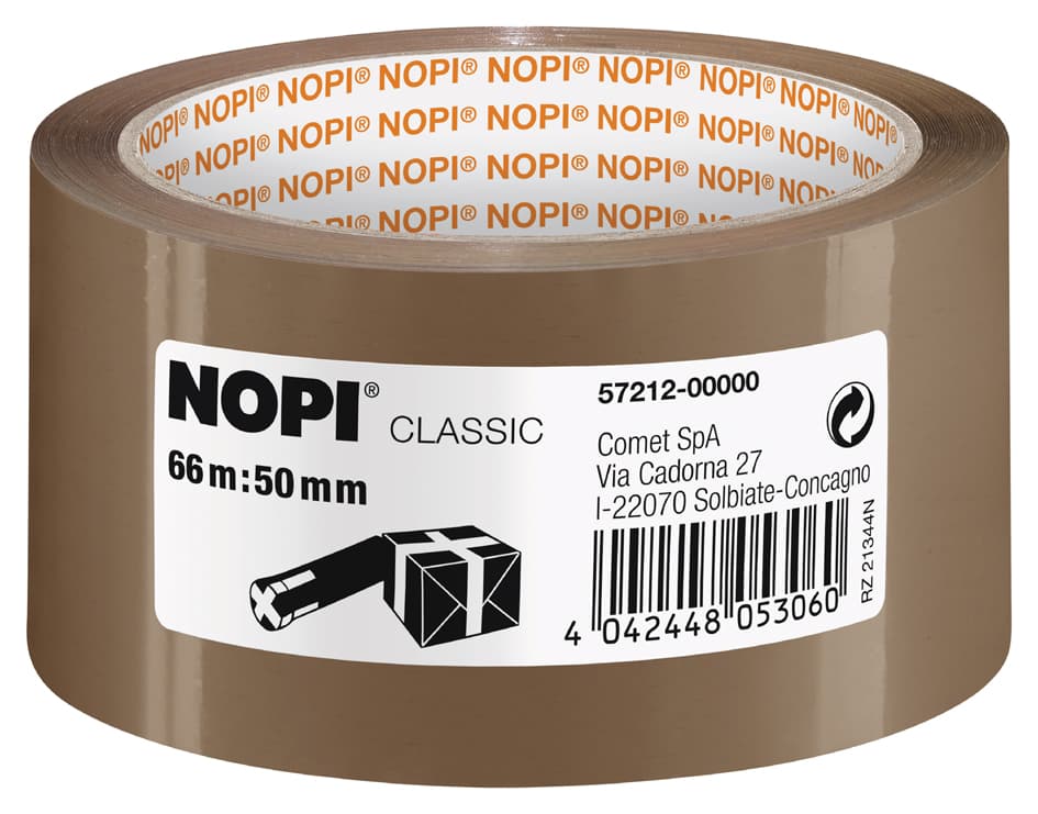 Nopi Verpackungsklebeband Classic, 50 Mm X 66 M, Braun