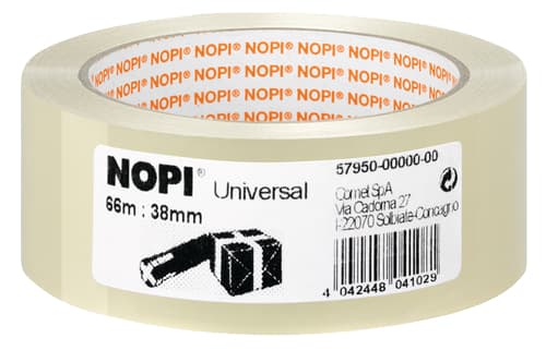 Nopi Verpackungsklebeband Universal, 50 Mm X 66 M, 45 My