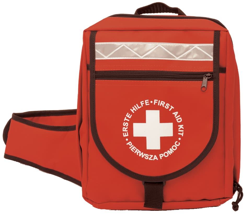 Leina Erste-Hilfe-Notfallrucksack, 36-Teilig, Rot