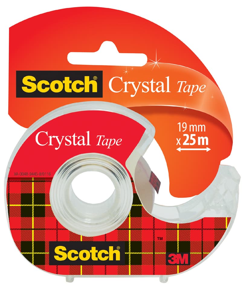Scotch Klebefilm Crystal Clear 600, Inkl. Handabroller