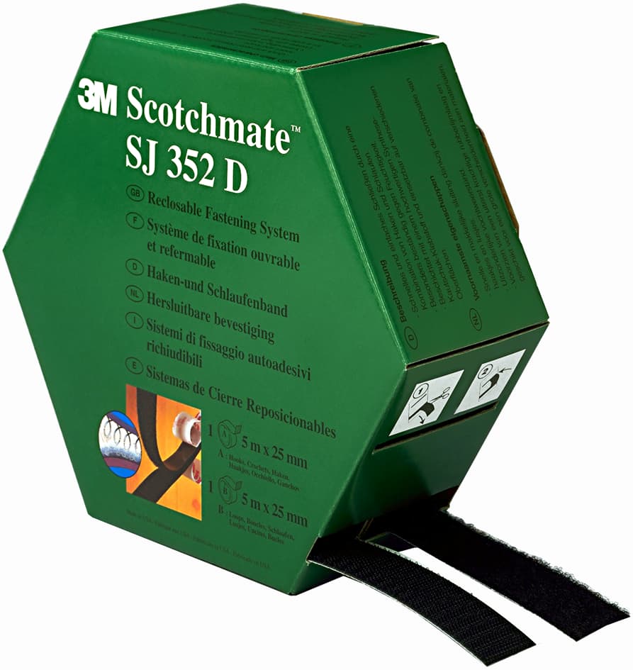 3m Scotchmate Haken- Und Schlaufenband, Maße: 25,4 Mm X 5 M