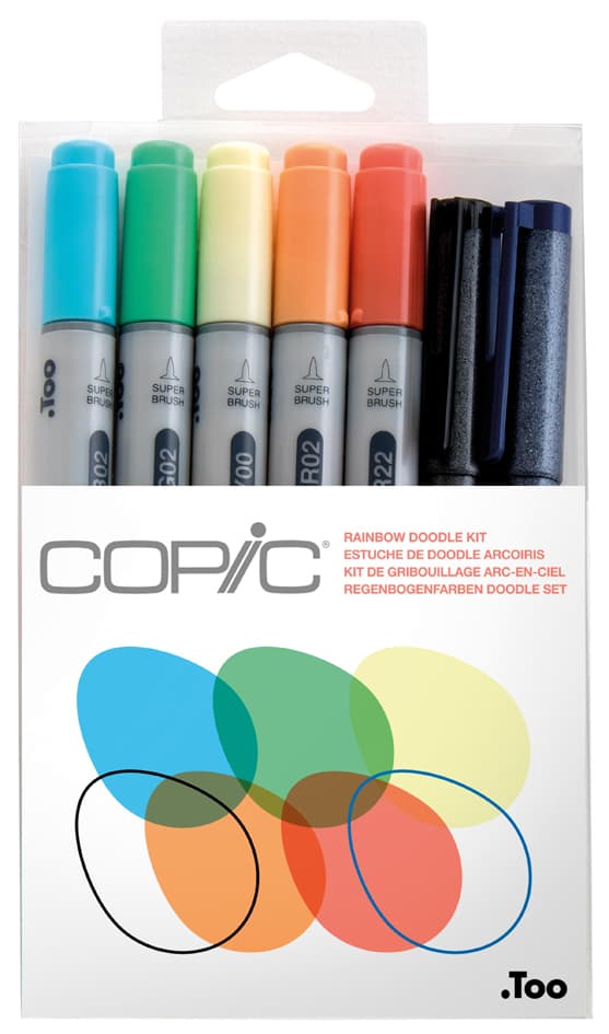 Copic Marker Ciao, 7er Set , Doodle Kit Rainbow,