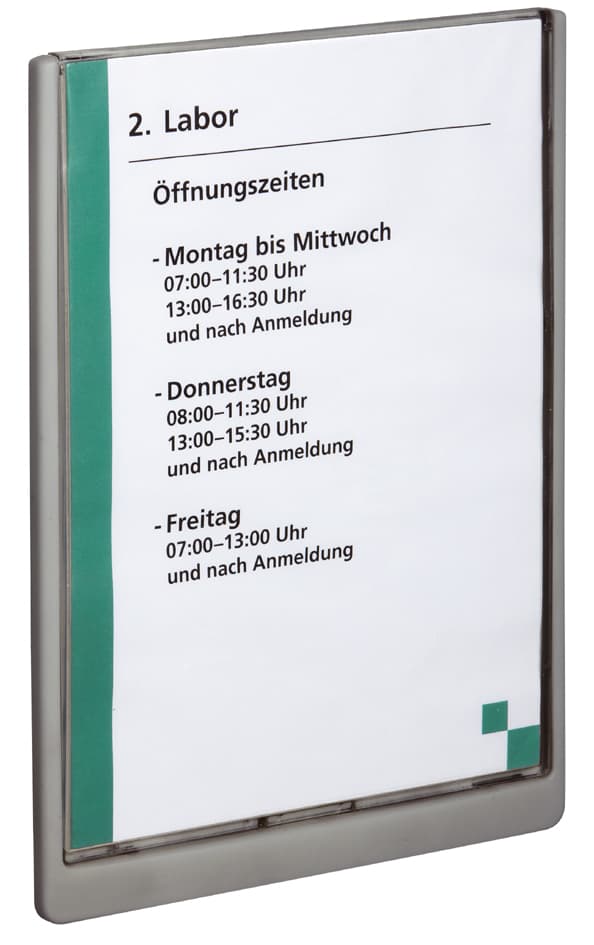 Durable Türschild Click Sign, Din A4, Graphit