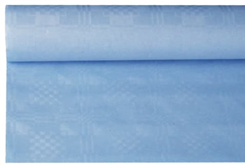 Papstar Damast-Tischdecke, (B)1,2 X (L)8 M, Hellblau