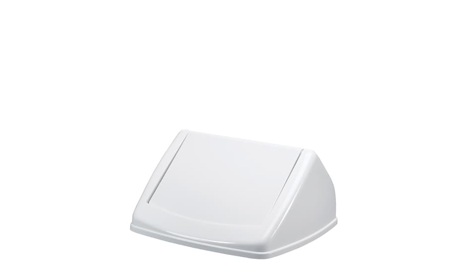 Durable Deckel Durabin Flip Lid Square 40, Weiß/Weiß