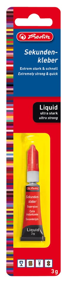 Herlitz Sekundenkleber, 3 G, In Metalltube