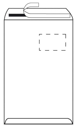 Herlitz Versandtasche, Din C4, Mit Fenster, Weiß