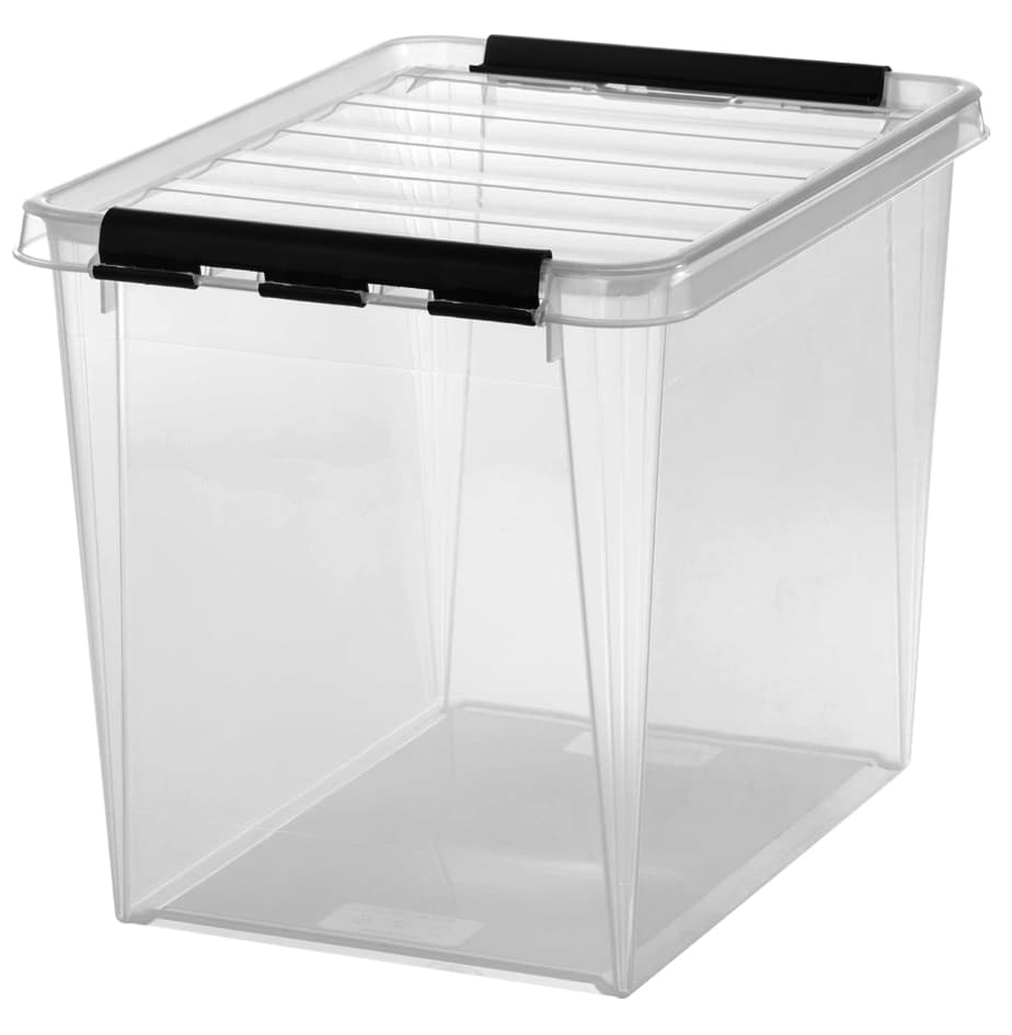 Smartstore Aufbewahrungsbox Classic 25 L, Clips: Schwarz
