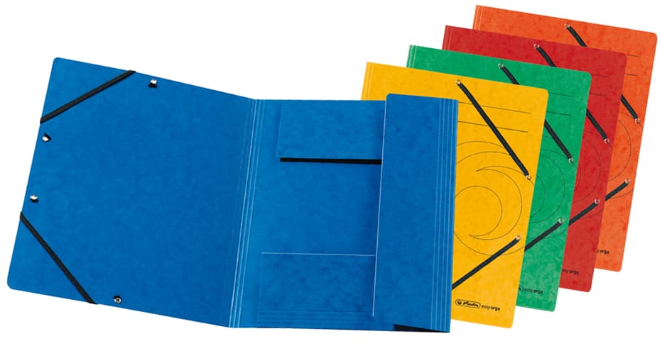 Herlitz Eckspannermappe Easyorga, Din A4, Grün