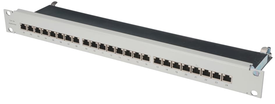 Digitus 19, Patch Panel Kat.6, Klasse E, 24 X Rj45, 1 He