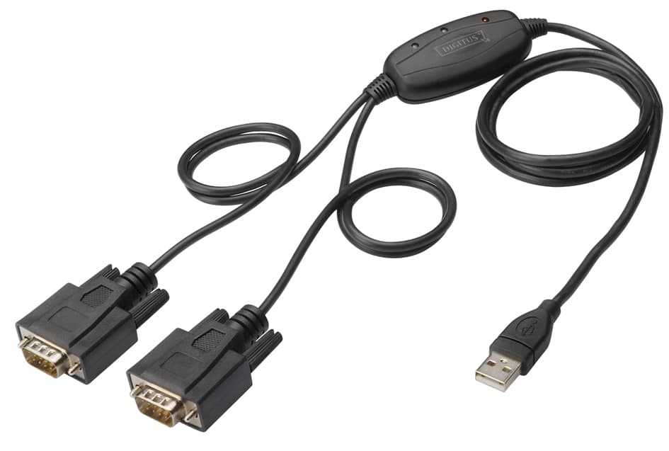 Digitus Usb 2.0 - 2 X Rs232 Adapterkabel, 1 Mbit/Sek.