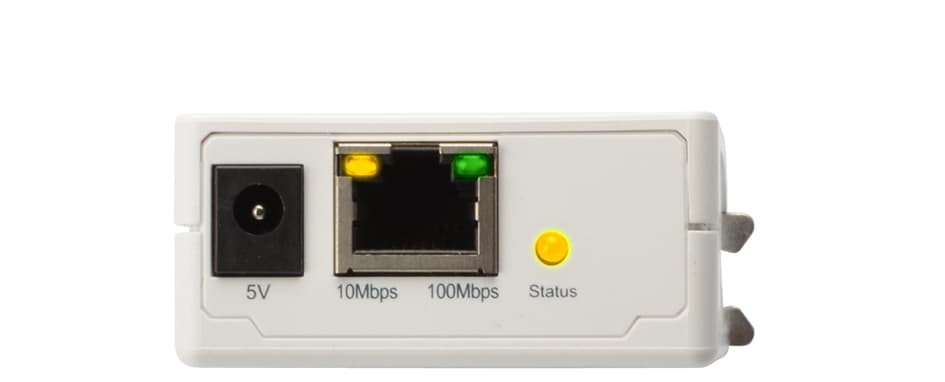 Digitus Fast Ethernet Printserver, Parallel, Weiß