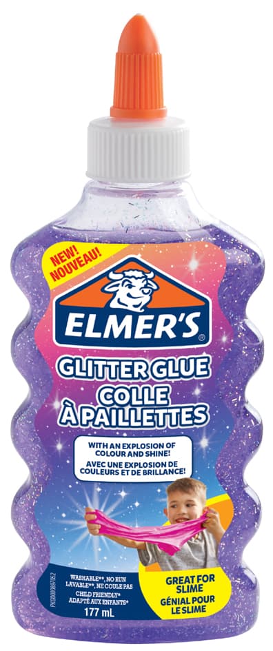 Elmer, S Glitzerkleber , Glitter Glue, Violett, 177 Ml