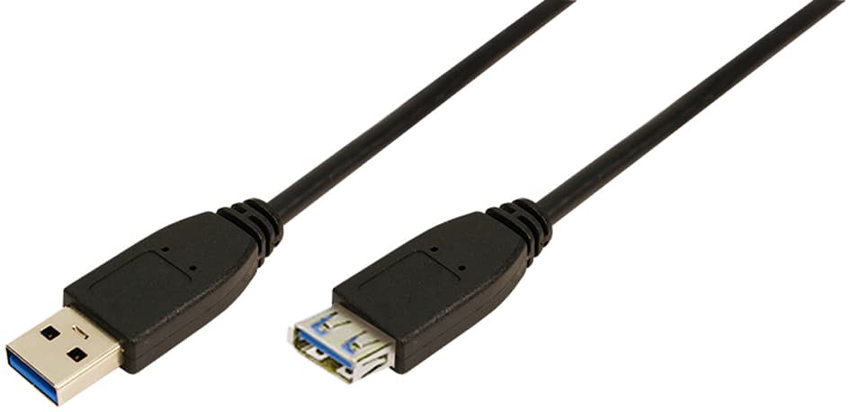 Logilink Usb 3.0 Verlängerungskabel, Schwarz, 1,0 M