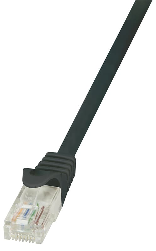Logilink Patchkabel, Kat. 5e, U/Utp, 0,25 M, Schwarz
