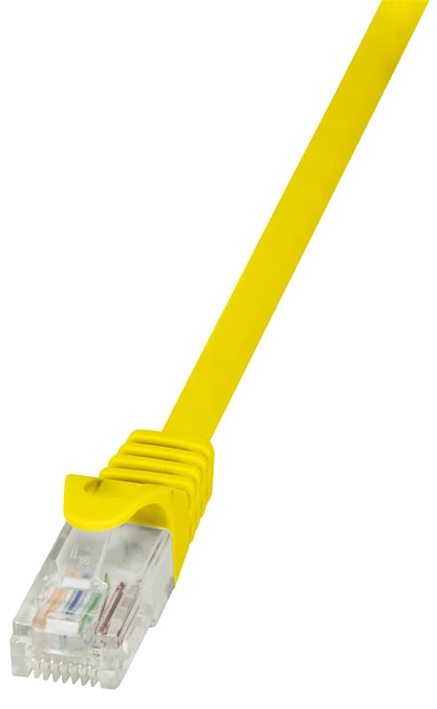 Logilink Patchkabel, Kat. 5e, U/Utp, 0,25 M, Gelb