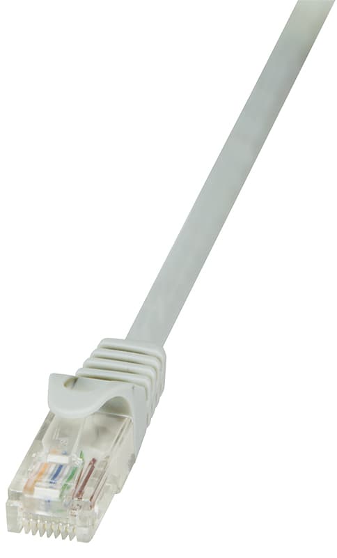 Logilink Patchkabel Econline, Kat. 6, U/Utp, 0,25 M, Grau