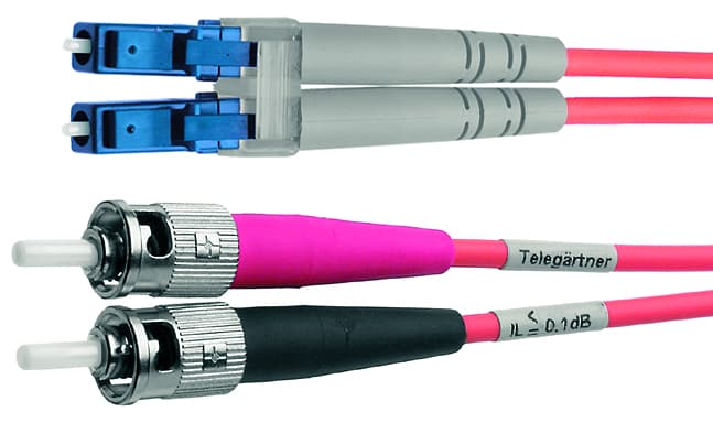 Telegärtner Lwl Patchkabel, 2 X St - Lc-Duplex, Om3, 2 M