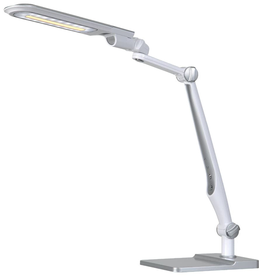Hansa Led-Tischleuchte Multiflex, Silber, Klemme Und Fuß