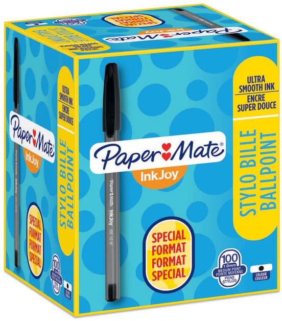 Paper:Mate Kugelschreiber Inkjoy 100, Value Pack, Schwarz