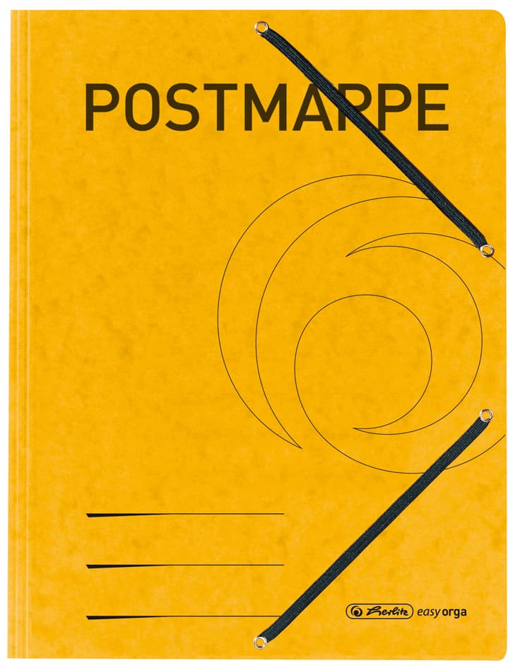 Herlitz Postmappe, Karton, Din A4, Gelb