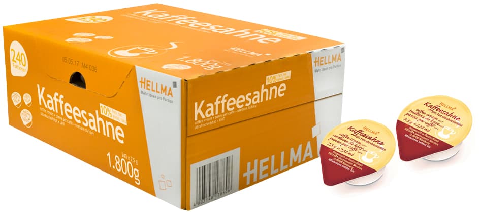 Hellma Kaffeesahne 10 % Fett, Im Karton