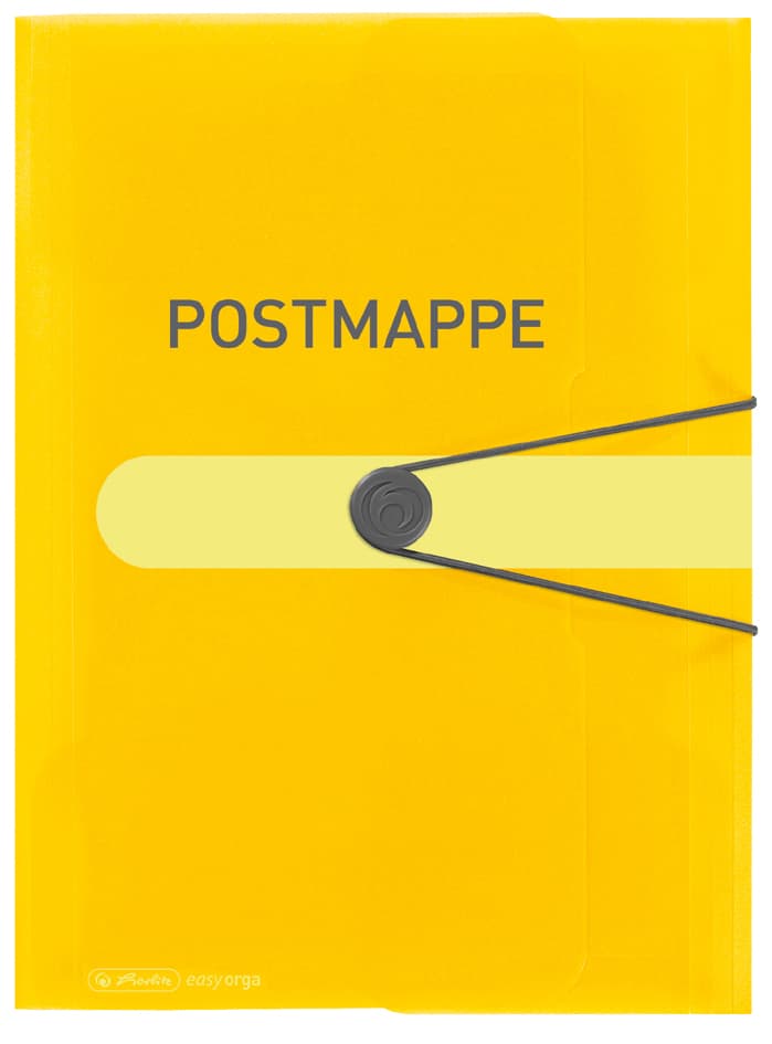 Herlitz Postmappe Easy Orga To Go, Pp-Folie, Din A4, Gelb