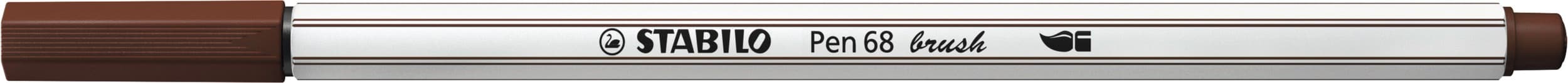 Stabilo Pinselstift Pen 68 Brush, Braun