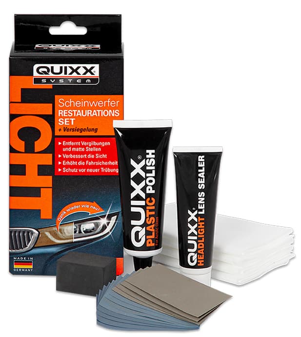 Quixx Kfz-Scheinwerfer-Restaurations-Kit, 19-Teilig