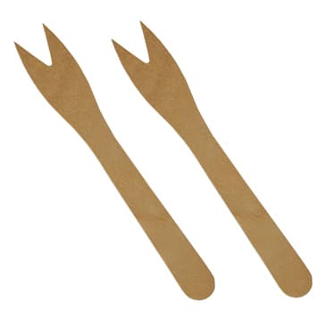 Papstar Pommes-Frites-Gabeln , Pure, , Länge: 121 Mm