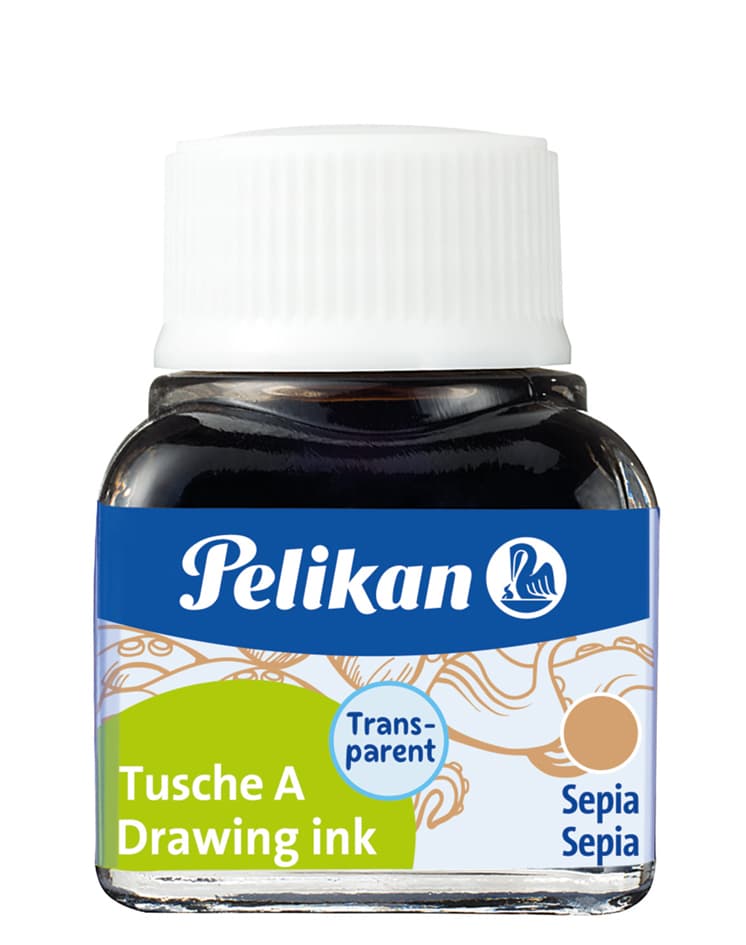 Pelikan Tusche A, Inhalt: 10 Ml Im Glas, Schwarz (17)