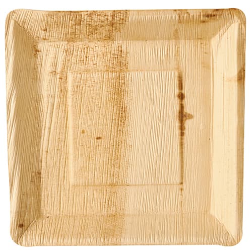 Papstar Palmblatt-Teller , Pure, , Eckig, 250 X 250 Mm, 25er