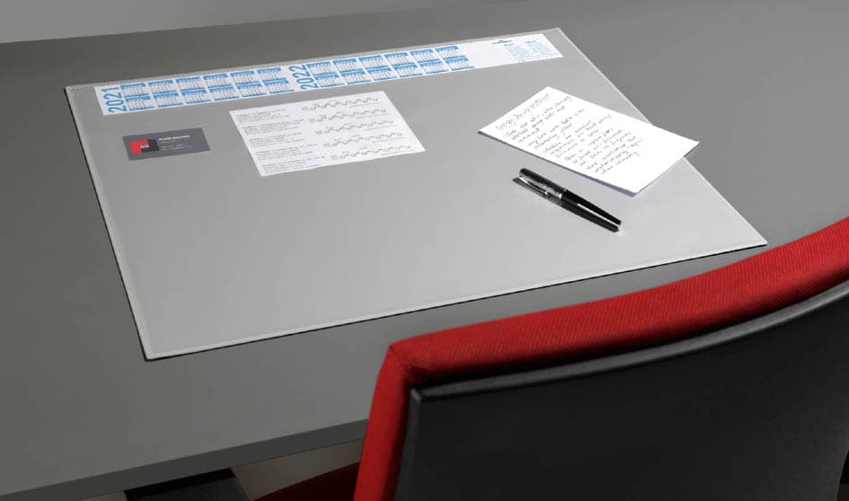 Durable Schreibunterlage Mit Jahreskalender, Grau