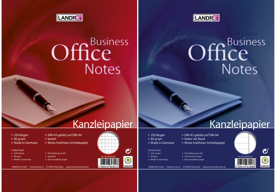 Herlitz Kanzleipapier, Din A4, Liniert, Ohne Rand