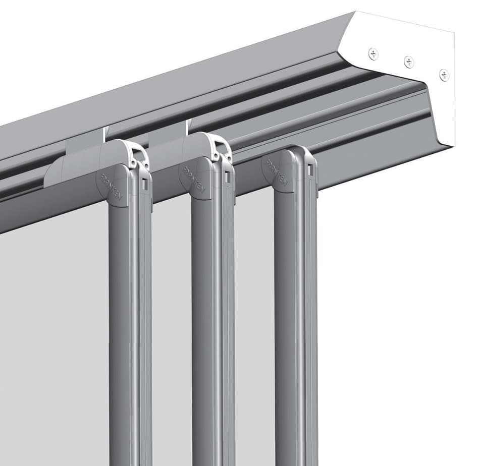 Franken 3-Fach Konferenzschiene Pro, Aluminium, 5.000 Mm
