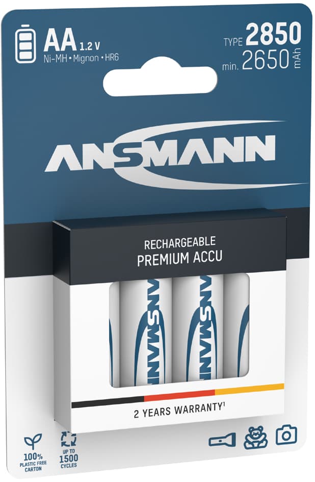 Ansmann Nimh Akku Premium, Mignon Aa, 4er Blister