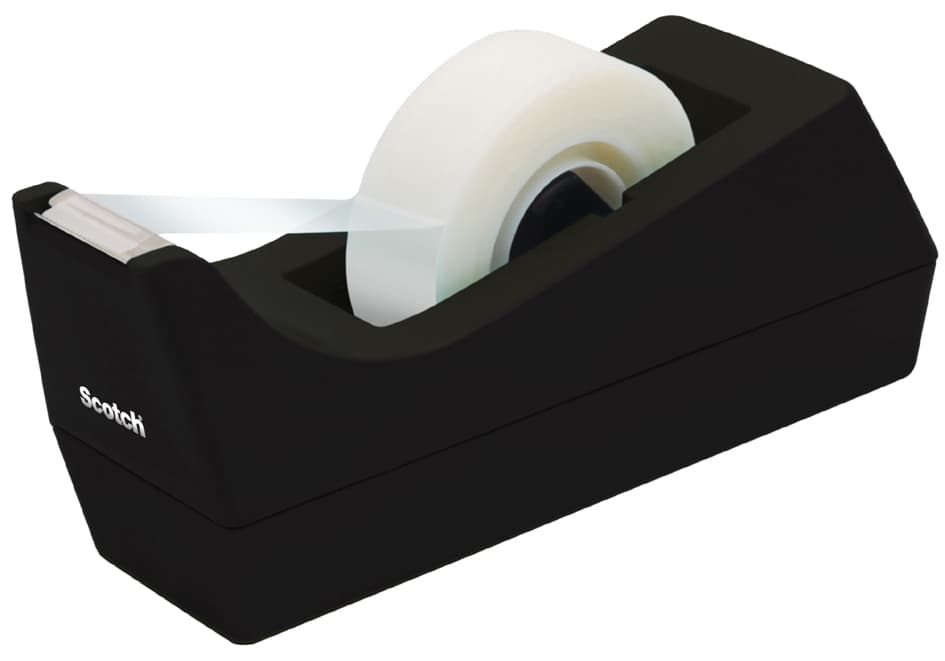 3m Scotch Tischabroller C 38, Unbestückt, Schwarz