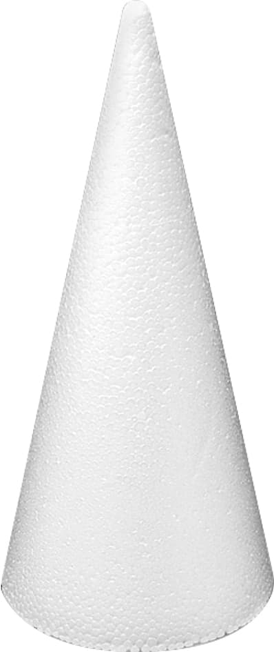 Knorr Prandell Styropor-Kegel, Höhe: 200 Mm, Weiß