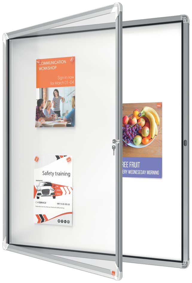 Nobo Schaukasten Premium Plus, Metall-Rückwand, 12 X Din A4