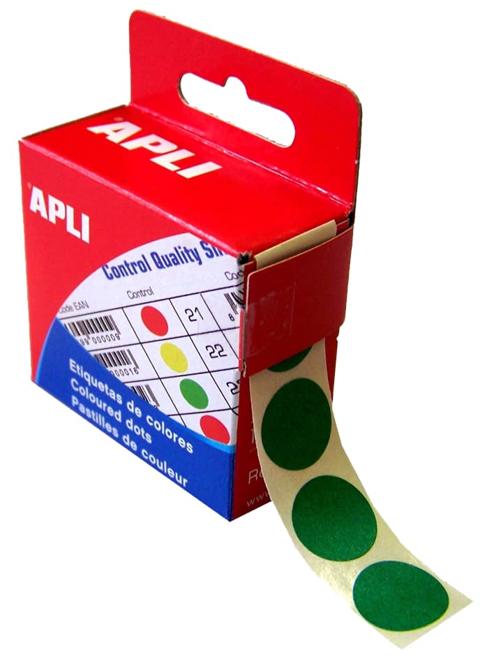 Apli Markierungspunkte, Durchmesser: 15 Mm, Rund, Grün