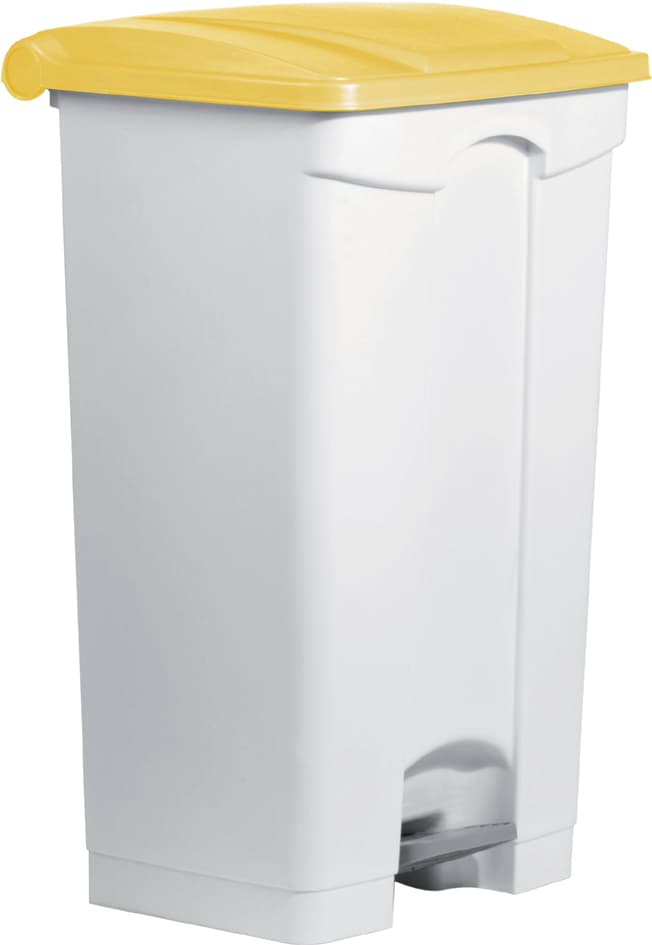 Helit Tret-Abfalleimer , The Step, , 90 Liter, Weiß / Weiß