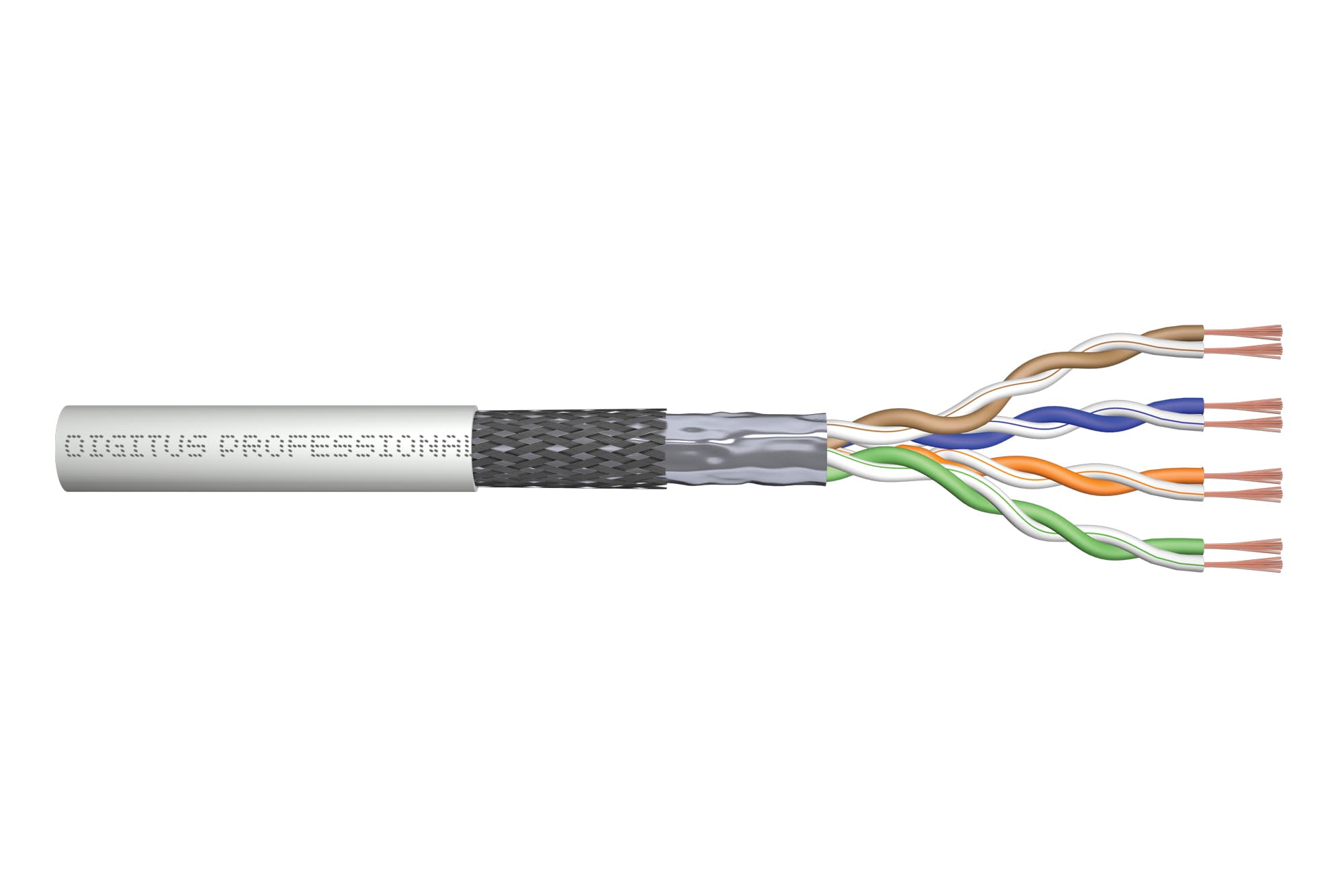 Digitus Patchkabel Kat.5e, Sf/Utp, 100 M Ring, Grau