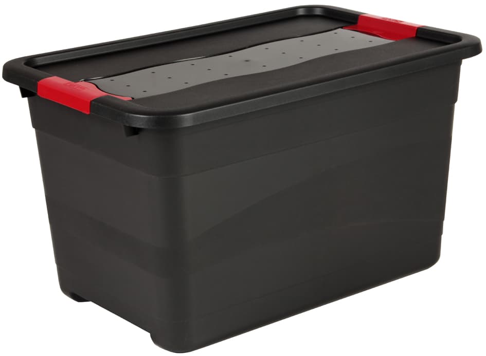 Keeeper Aufbewahrungsbox , Eckhart, , 52 Liter, Graphite/Rot