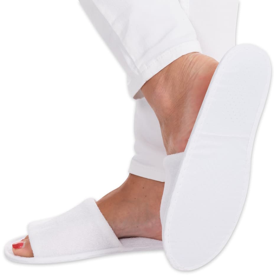 Hygostar Einweg-Slipper Safety, Offen, Weiß